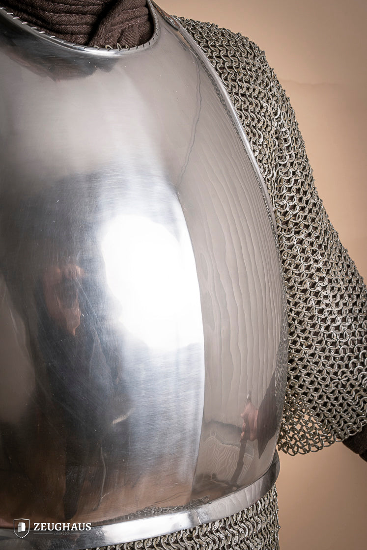 1.6mm Polished Mercenary Breastplate - Medieval Armor for LARP, Cosplay & Historical Reenactment