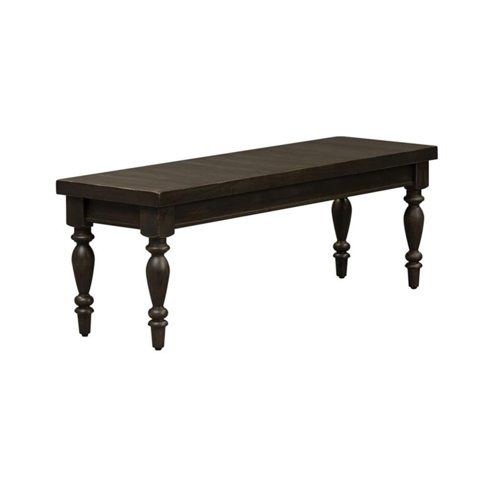 Liberty Furniture Harvest Home Black Backless Bench (RTA) - Ready-to-Assemble Entryway, Bedroom, or Dining Room Seating