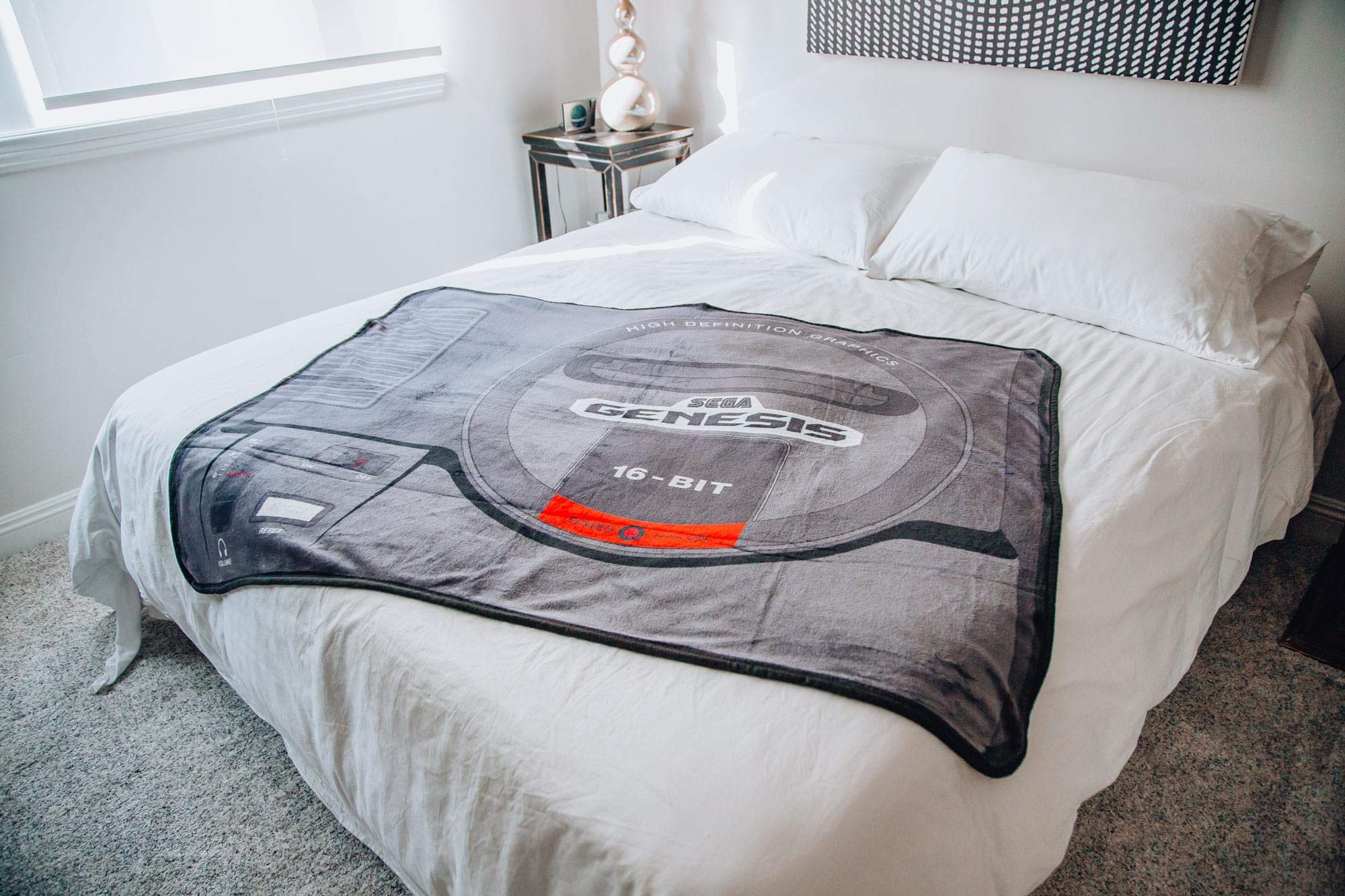 Sega Genesis Fleece Throw Blanket - Super Soft & Lightweight 45x60 Inches - Perfect for Gaming, Movie Nights & Cozy Home Decor