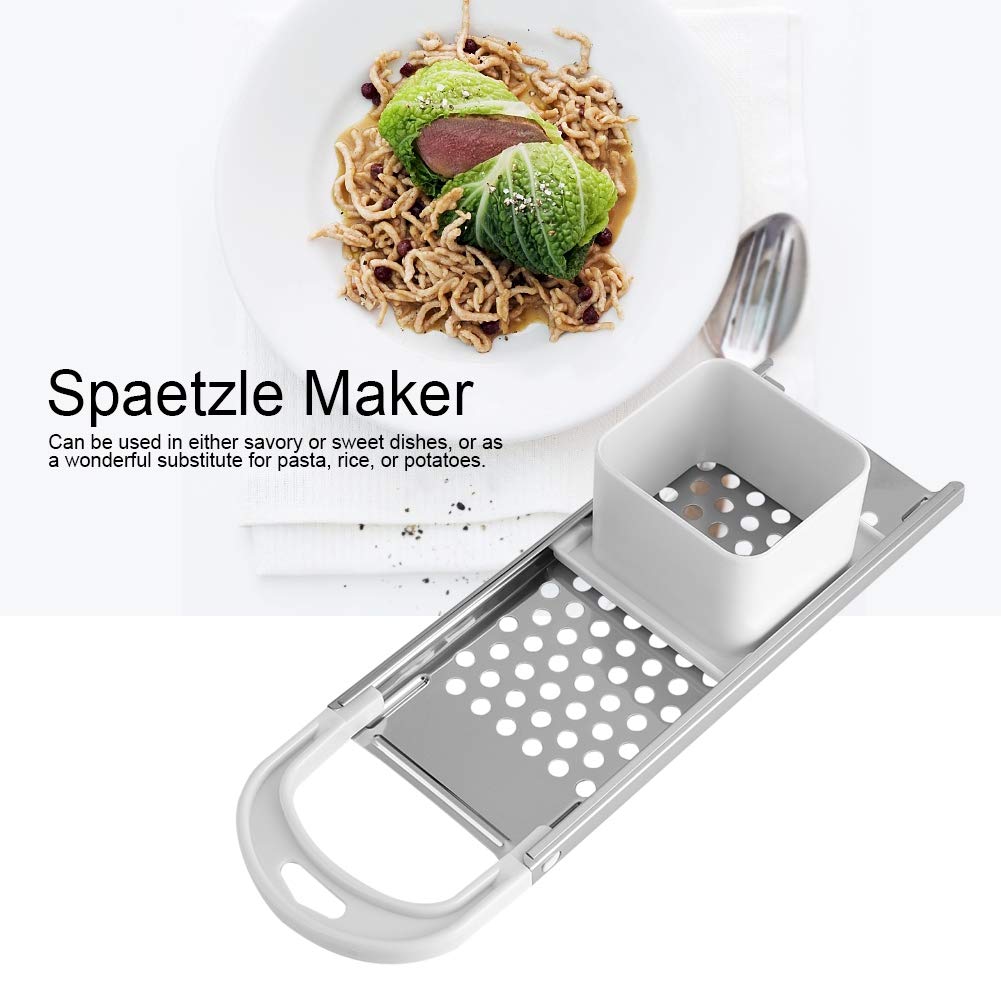 **Mini Pasta Maker Machine - Stainless Steel Blade, Durable & Easy-to-Use Noodle Maker for Homemade Pasta, Spaetzle, and More - Perfect for Home Kitchen, Italian Cooking, and Family Meals**