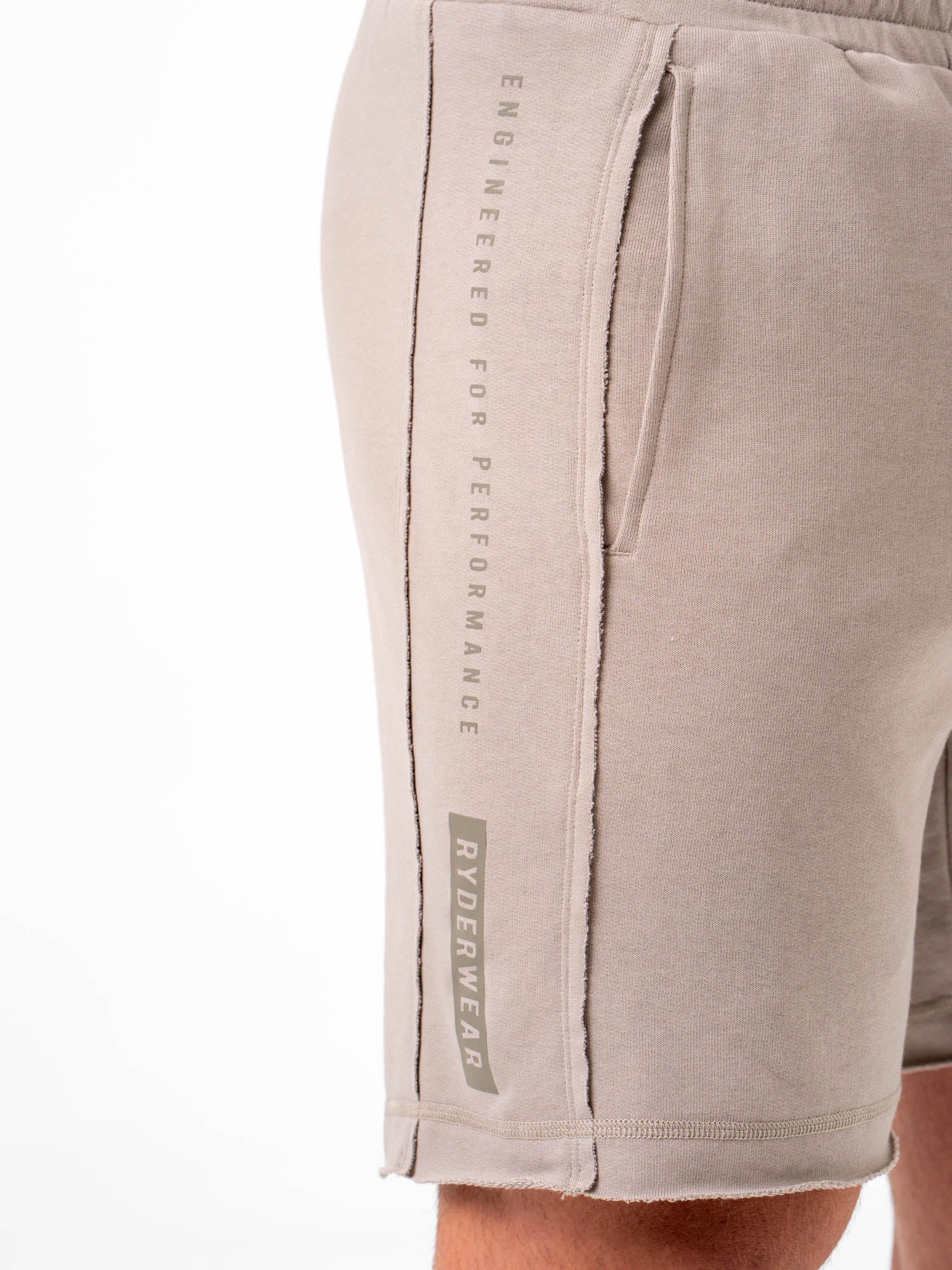Men's Taupe Pursuit Track Shorts - Lightweight Running & Gym Workout Shorts for Men - Perfect for Jogging, Training & Casual Wear