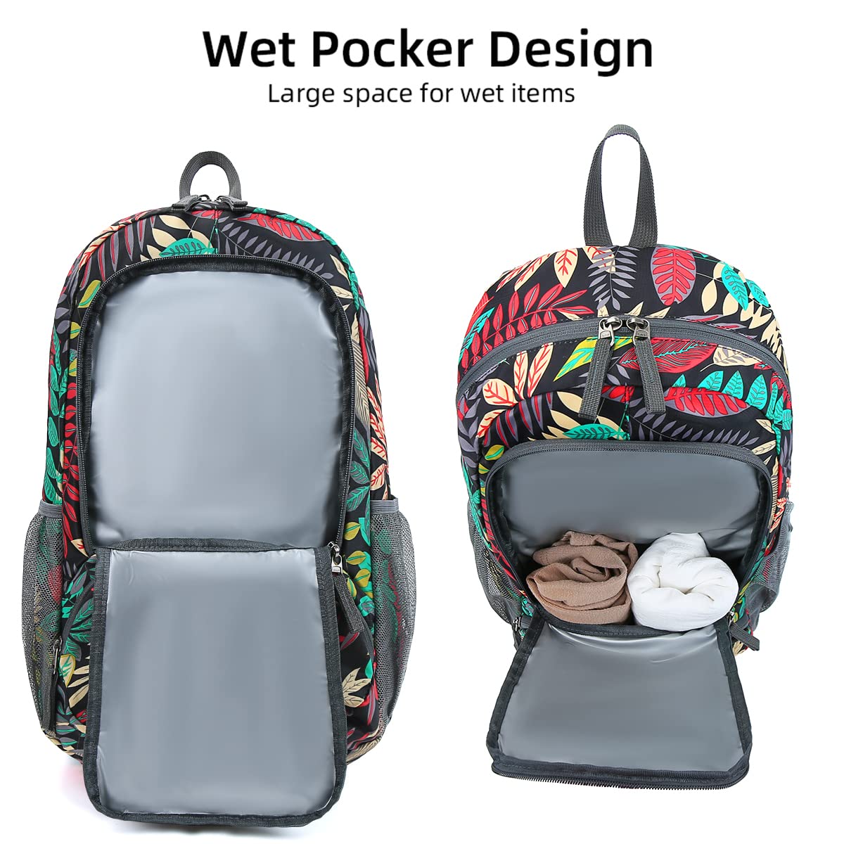 35L Lightweight Foldable Waterproof Travel Backpack - Compact Hiking Daypack for Men & Women - Perfect for Camping, Commuting and Outdoor Adventures