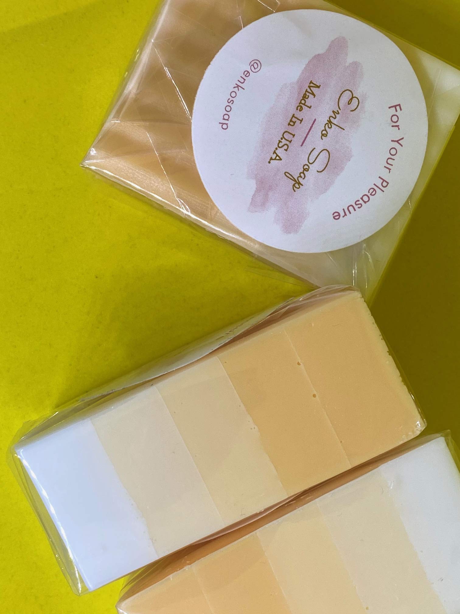 Natural Peach Scented Soap Bars for Soft Skin - Handmade Organic Soap with Shea Butter - Perfect for Bath, Shower & Gift Giving