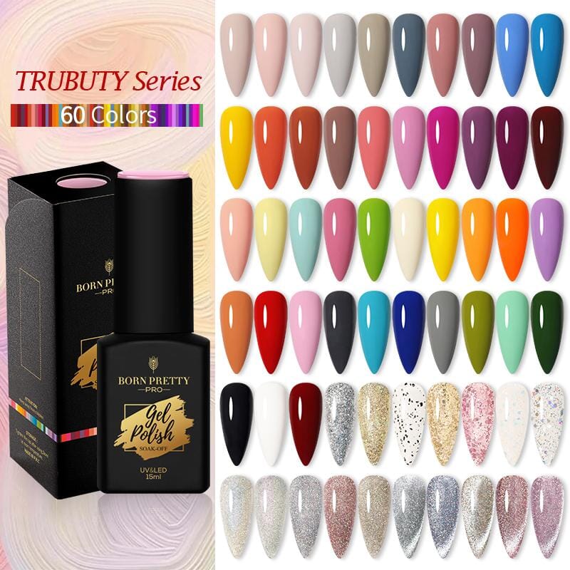 Trubuty Series Gel Polish 15ml - Long Lasting Nail Polish Kit for Salon & Home Manicure - Perfect for Nail Art, DIY Nails, and Professional Use