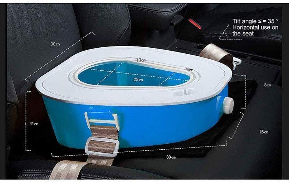 Portable Travel Toilet for Car - Emergency Mobile Toilet for Camping, Hiking & Outdoor Activities - Summer Road Trip Essential - Yellow (Perfect for Traffic Jams, RV Trips & Emergency Situations)