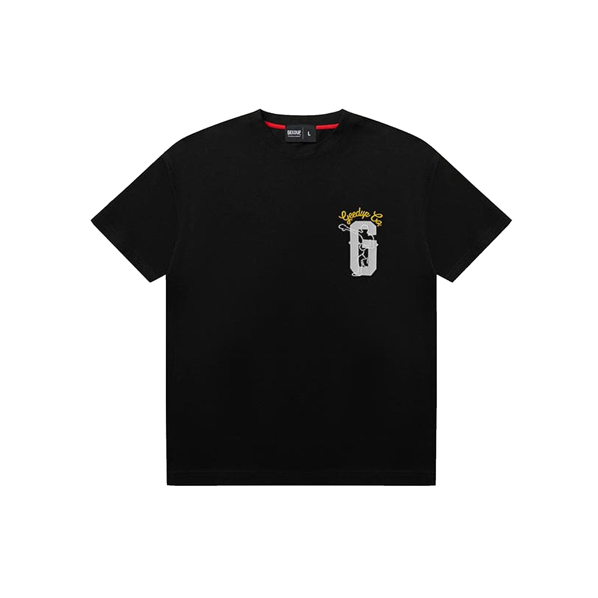 Geedup Boxer T-Shirt for Men - Black & Yellow Design (2025) | Comfortable Cotton Tee for Gym, Workout & Casual Wear