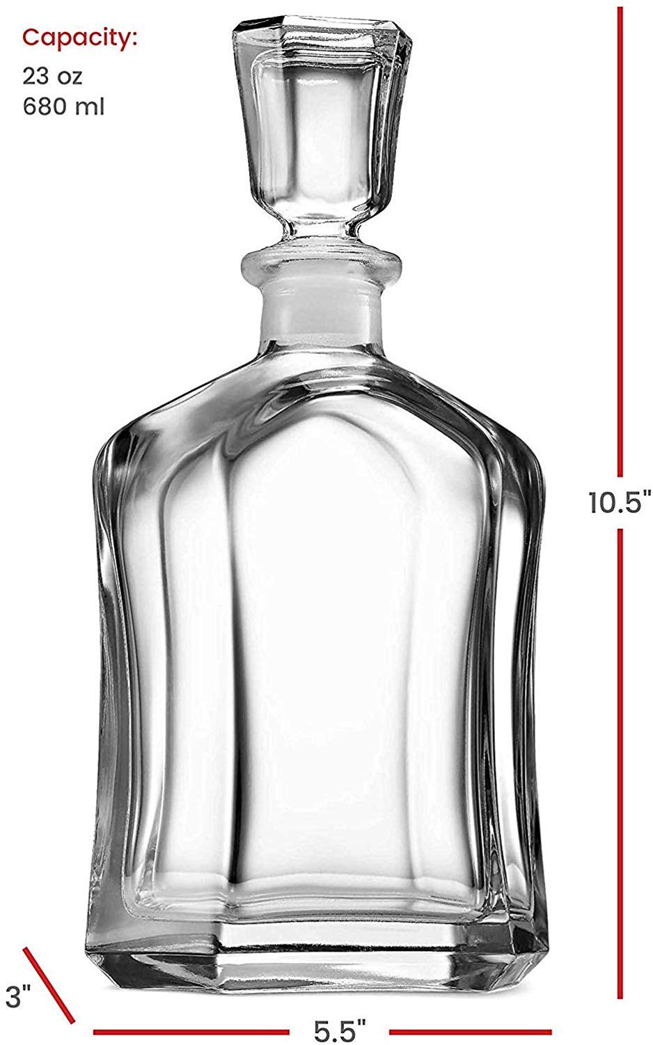 Premium Aged Whiskey Decanter Set - Perfect 80th Birthday Gift for Men, Whiskey Lovers & Collectors | Elegant Home Bar Accessory for Anniversaries, Retirement & Special Occasions