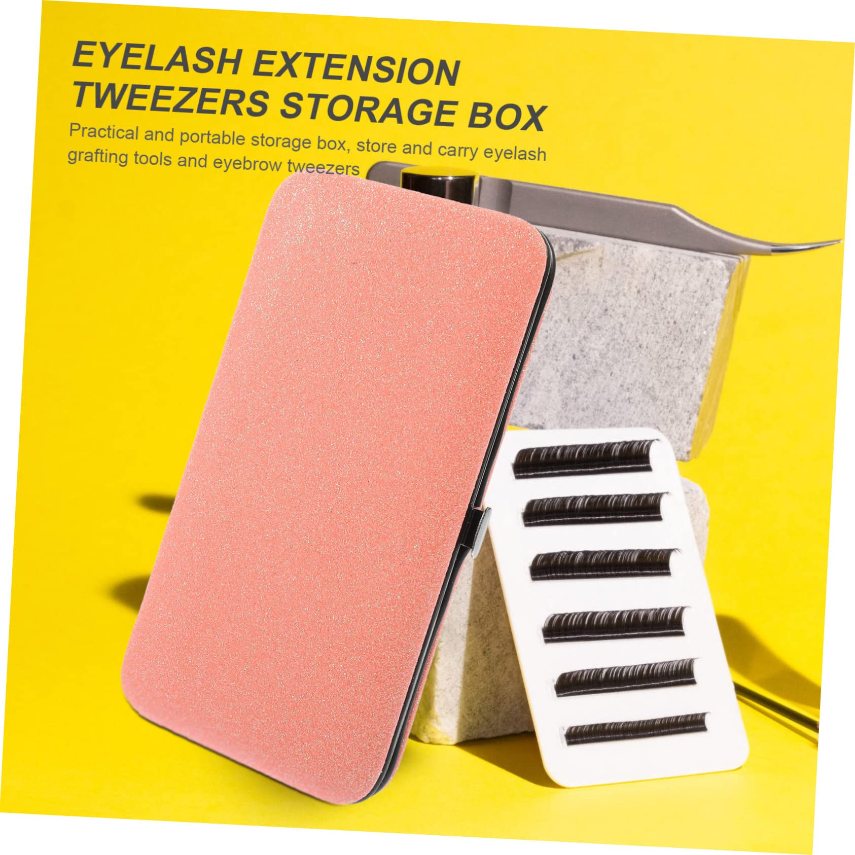 Baluue Box Makeup Tweezers Storage Bag - Professional Manicure & Eyelash Tweezer Case Holder - Cosmetic Tool Organizer for Salon, Home, and Travel Use