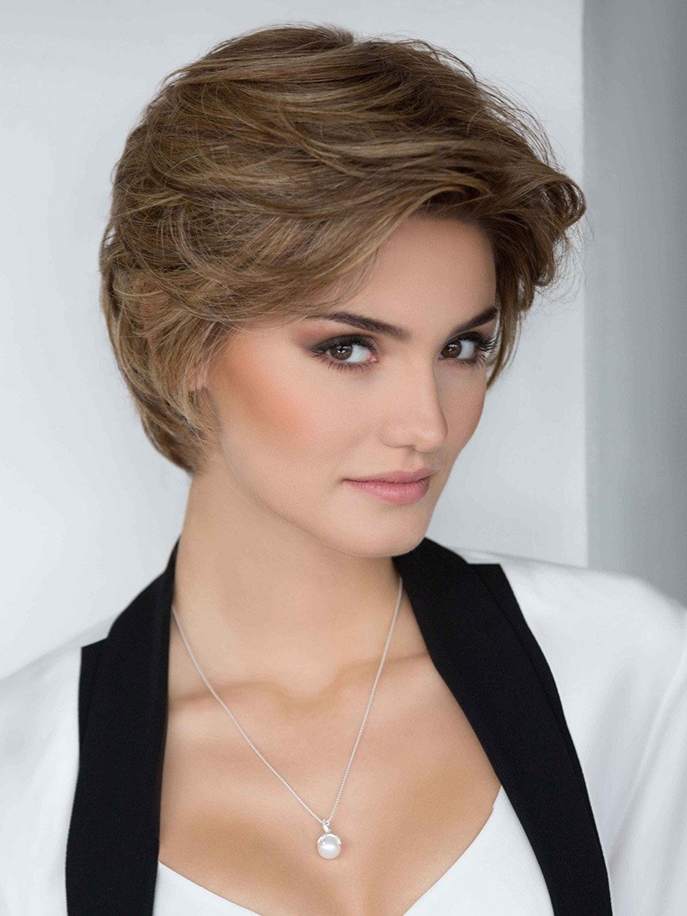 Allure Mono Top Lace Front Wig - Human Hair & Synthetic Blend for Natural Look | Perfect for Daily Wear, Cosplay & Special Occasions