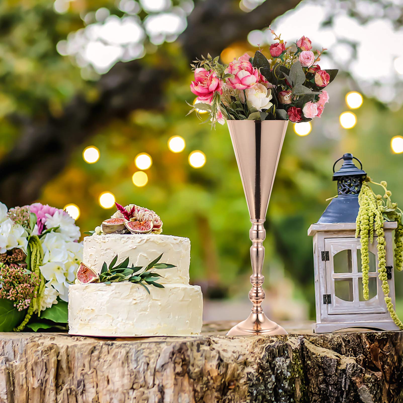 PRETYZOOM Elegant Wedding Vase Set - Floral Arrangement Centerpiece for Banquets, Ceremonies & Home Decor - Perfect for Wedding Receptions, Table Decorations and Special Events
