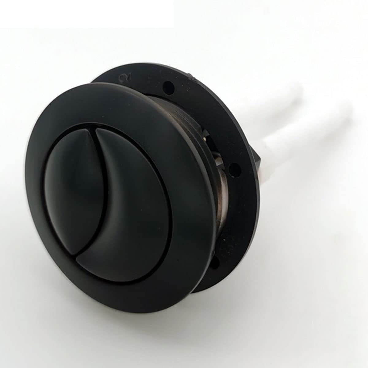 Dual Flush Toilet Button - Round Black 38mm Push Button for Toilet Tank, Bathroom Accessories - Perfect for Modern and Minimalist Bathroom Upgrades