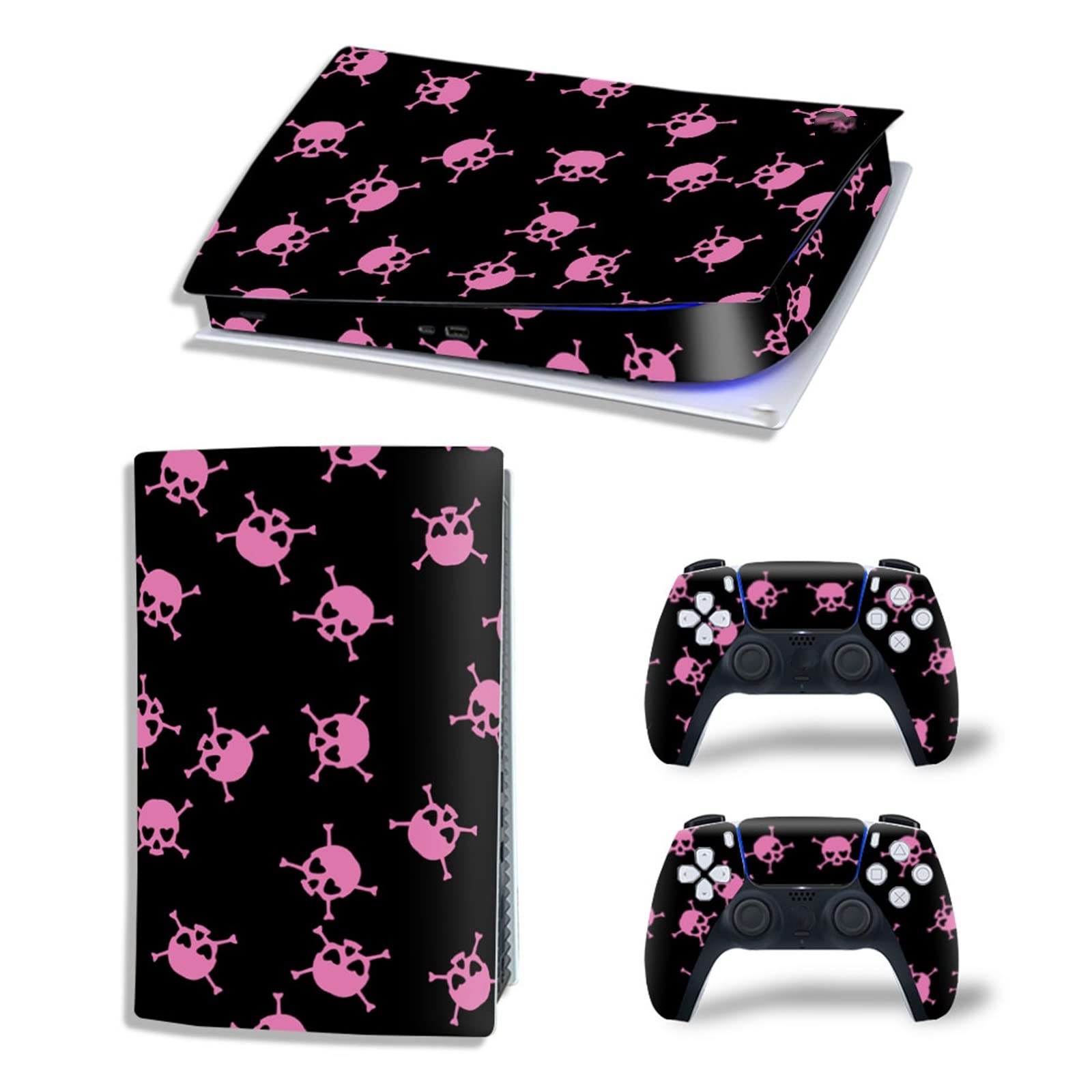 Anime Console Vinyl Skin Decal for PS5 Digital Edition - Scratch-Resistant Protection Cover for 2 Controllers - No Bubbles, No Foam - Perfect for Gaming Setups & Collectors