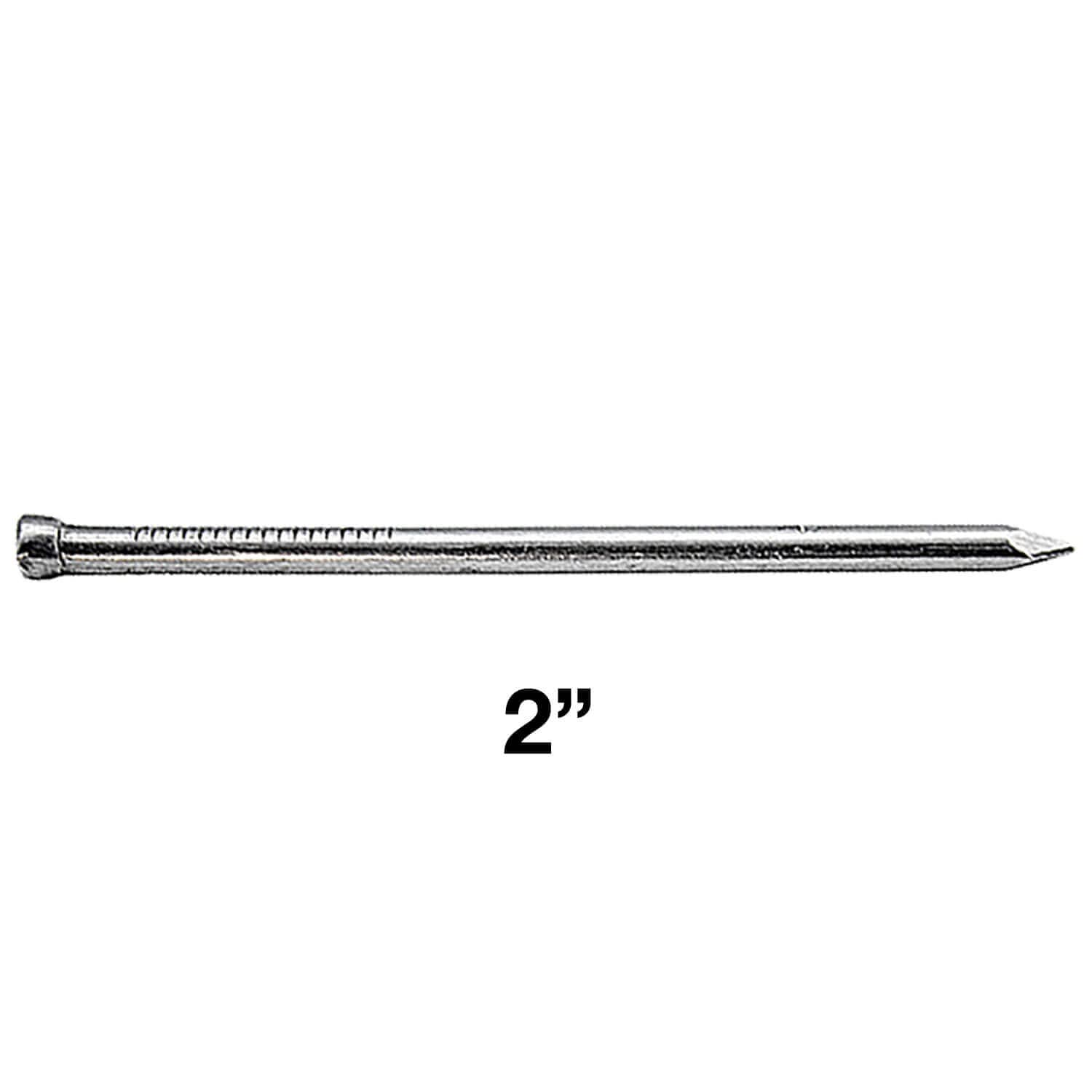 2 Inch (6D) Bright Finish Nails - 1 Pound (210 Nails) for Woodworking, Framing, and DIY Home Projects