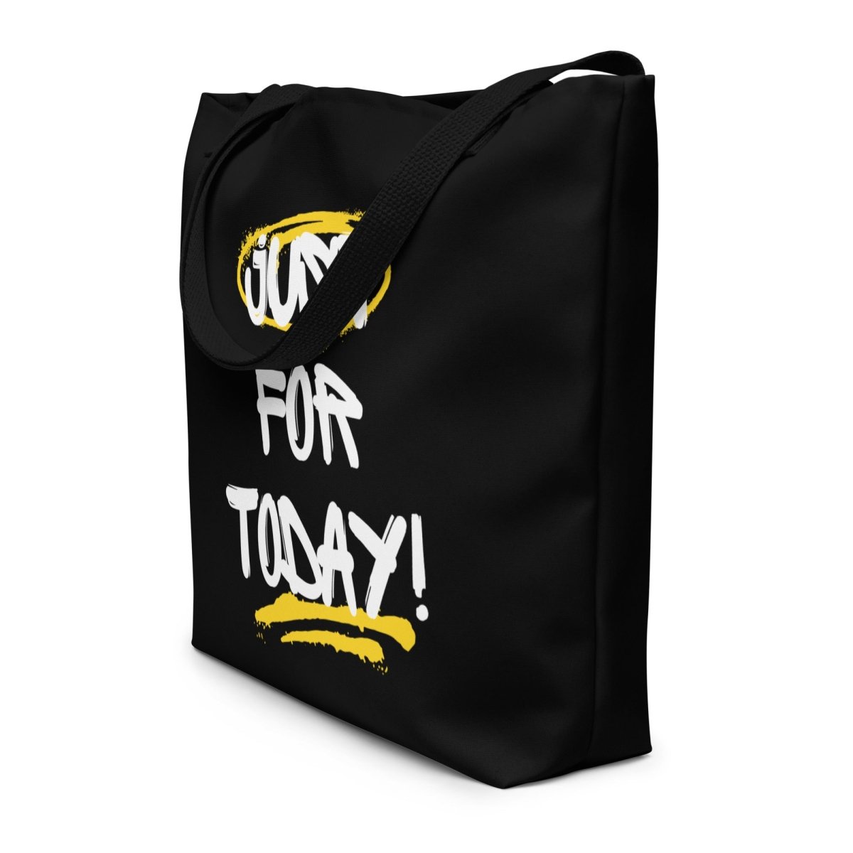 Just For Today All Over Print Tote Bag - Stylish Reusable Shopping Bag for Women, Groceries, Beach & Work - Eco-Friendly Cotton Canvas Carryall