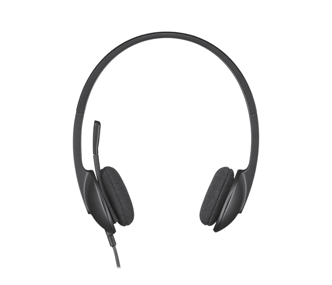 Logitech H340 USB Computer Headset with Noise Cancelling Microphone - Ideal for Online Meetings, Gaming & Remote Work