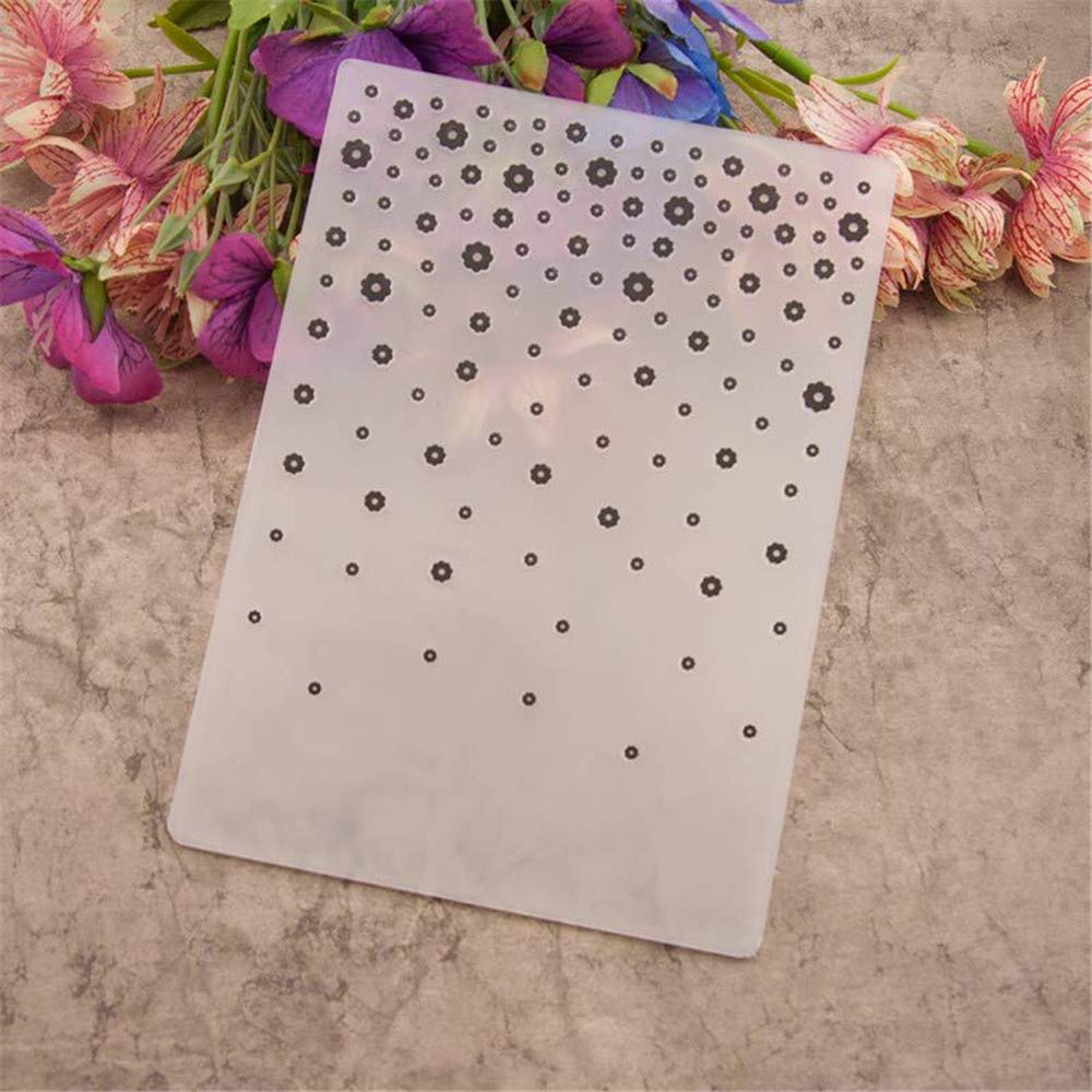 ArriettyCraft Floral Dots Plastic Embossing Folders for Card Making & Scrapbooking - Textured Impressions for DIY Greeting Cards, Wedding Invitations & Paper Crafts