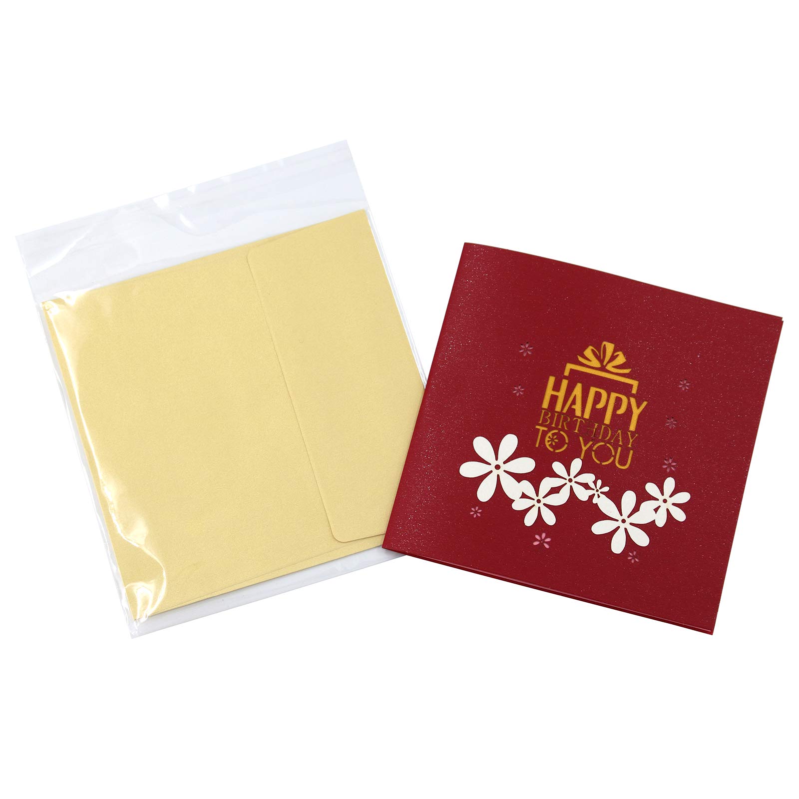 3D Pop Up Happy Birthday Card with Envelope - 5.9
