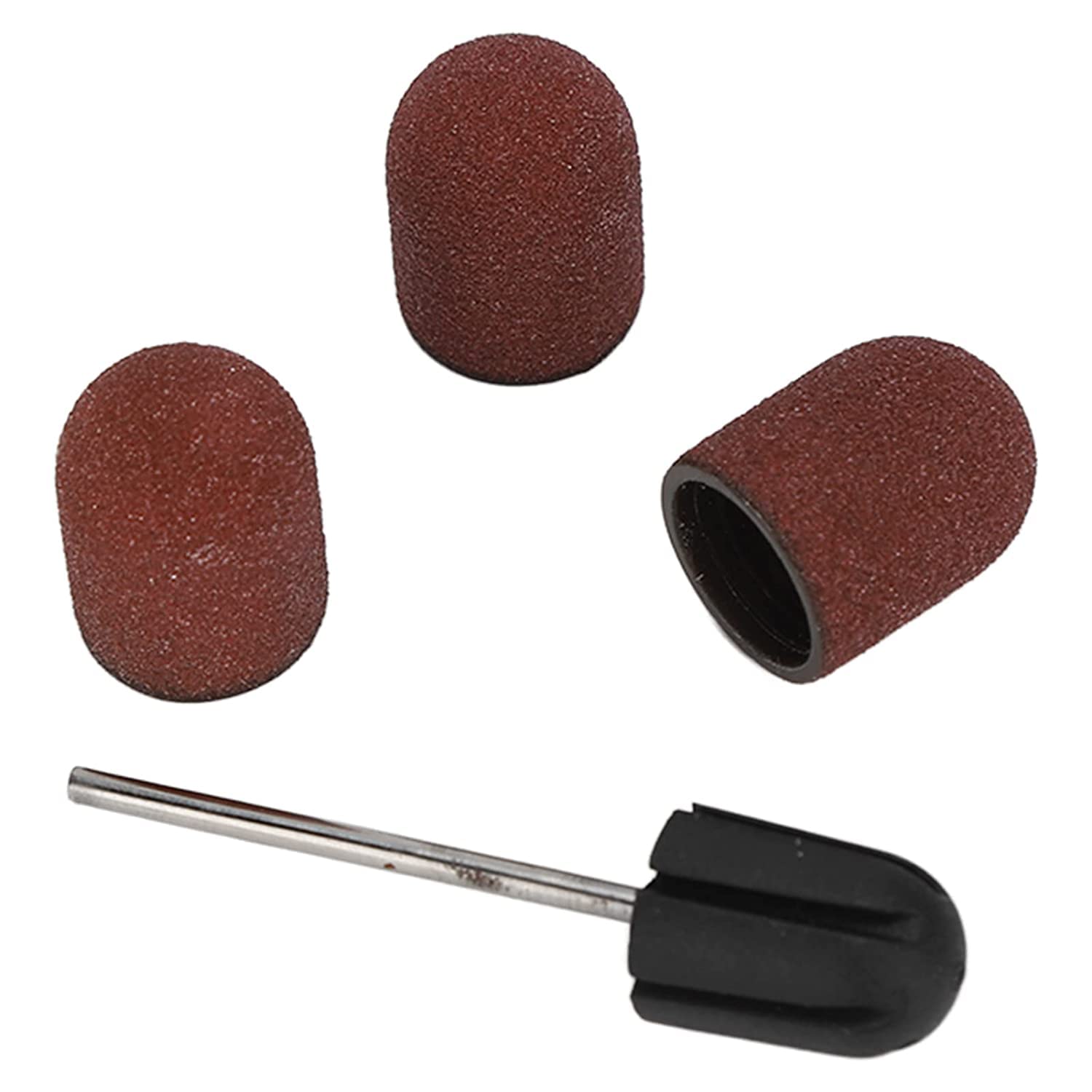 Professional Set of 2 Nail Sanding Drill Bits - Multi-Grit Sanding Heads for Acrylic & Gel Nails - Perfect for Nail Salons, DIY Manicures & Home Nail Care