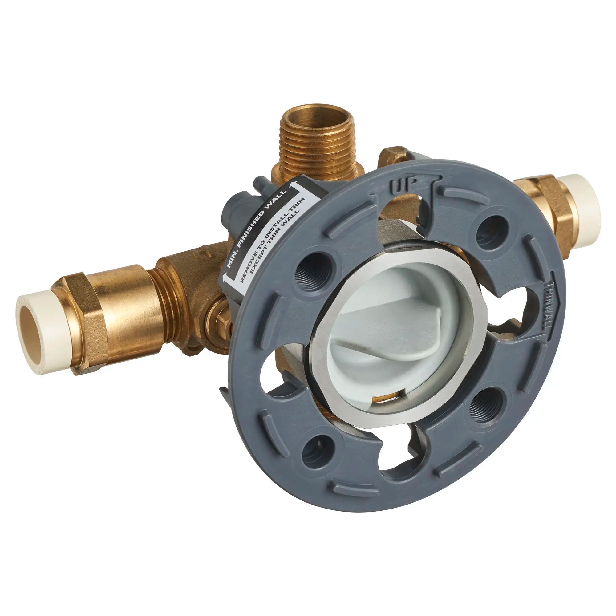 Flash® Shower Rough-In Valve with CPVC Inlets & Universal Outlets - Includes Screwdriver Stops for Easy Installation | Perfect for Bathroom Remodels & New Construction Plumbing Projects