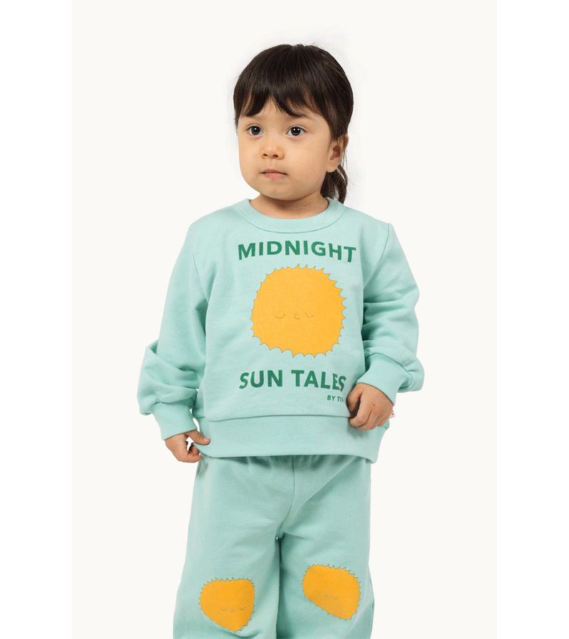Tinycottons Sun Tales Baby Sweatshirt - Soft Cotton Pullover for Infants & Toddlers - Perfect for Playdates, Family Outings & Cozy Everyday Wear