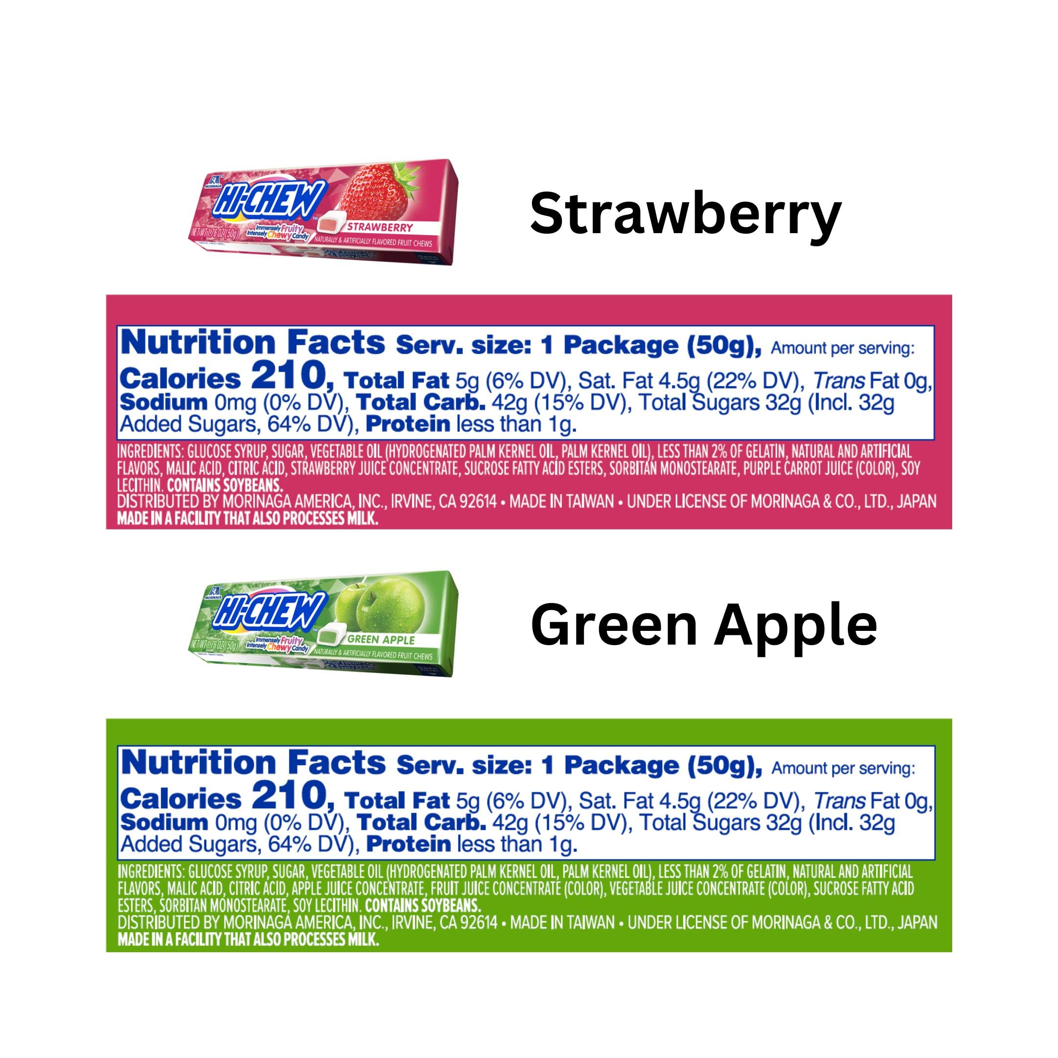 HI-CHEW Variety Sticks, 8-Pack Soft & Chewy Candy (1.76oz Each) - Bulk Individually Wrapped Fruity Flavors Candy - Perfect for Parties, Office Snacks & Halloween Treats