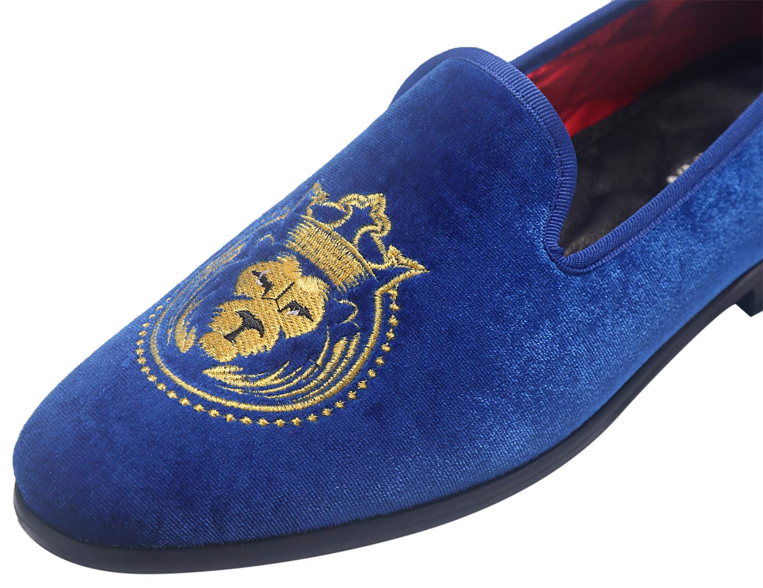 ELANROMAN Men's Velvet Embroidered Loafers - Fashionable Dress Shoes for Party, Wedding & Prom (1.0 & 2.0 Styles) - Perfect for Formal Events, Date Nights & Special Occasions