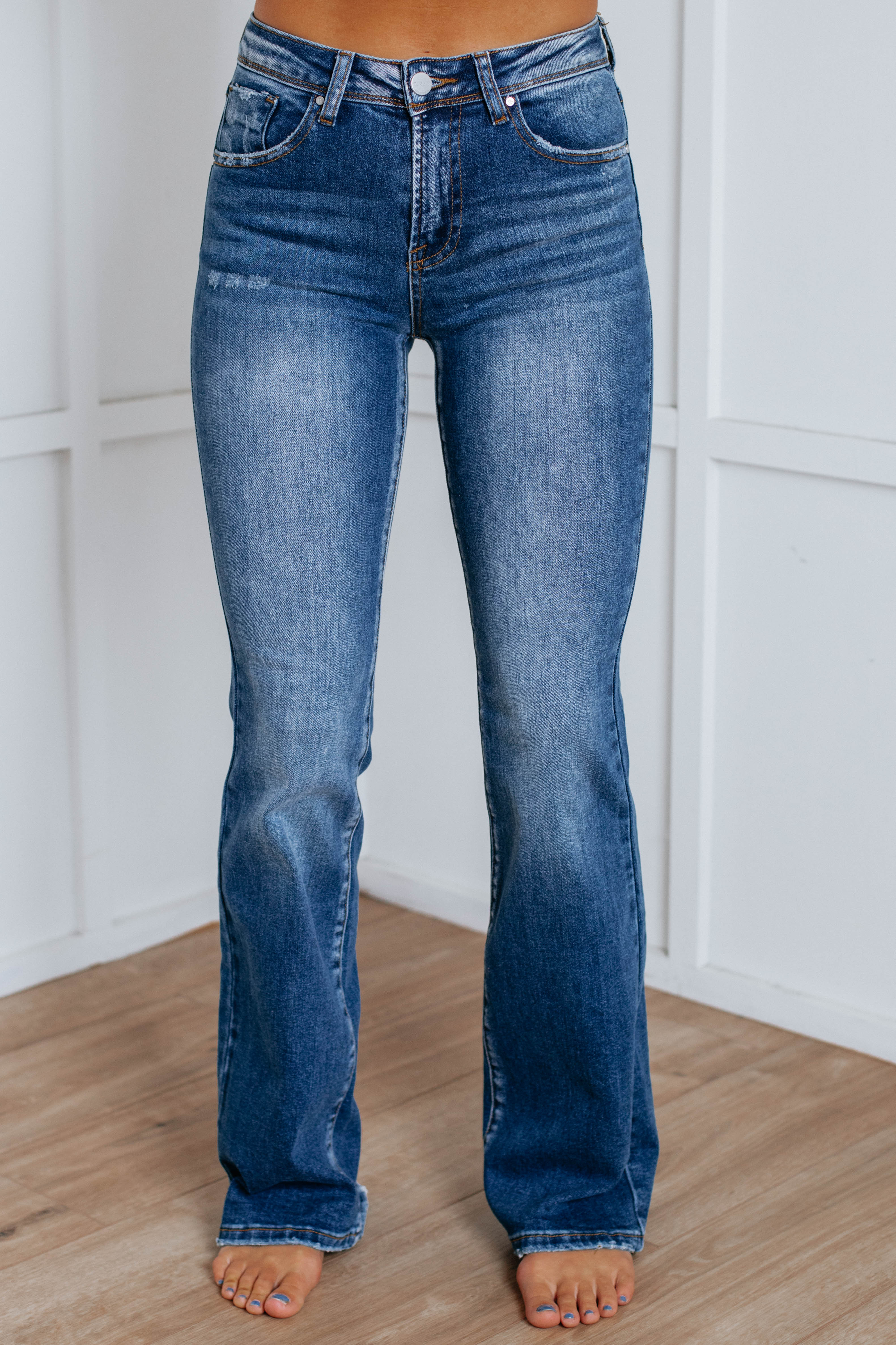Asher Risen Dark Wash Jeans for Men - Slim Fit Stretch Denim Pants - Perfect for Casual Wear, Office & Night Out