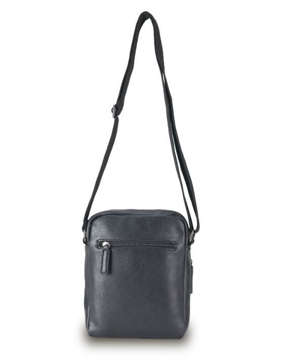 Tosca VG015 Vegan Leather Shoulder Side Bag for Women - Stylish & Eco-Friendly Crossbody Purse - Perfect for Work, Travel & Everyday Use - Black
