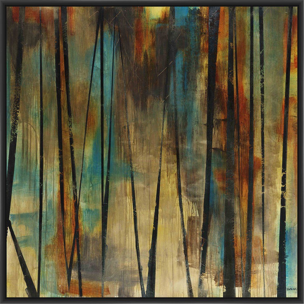 9-13660 Standing Canvas Wall Art in Black - Modern Home Decor for Living Room, Bedroom & Office