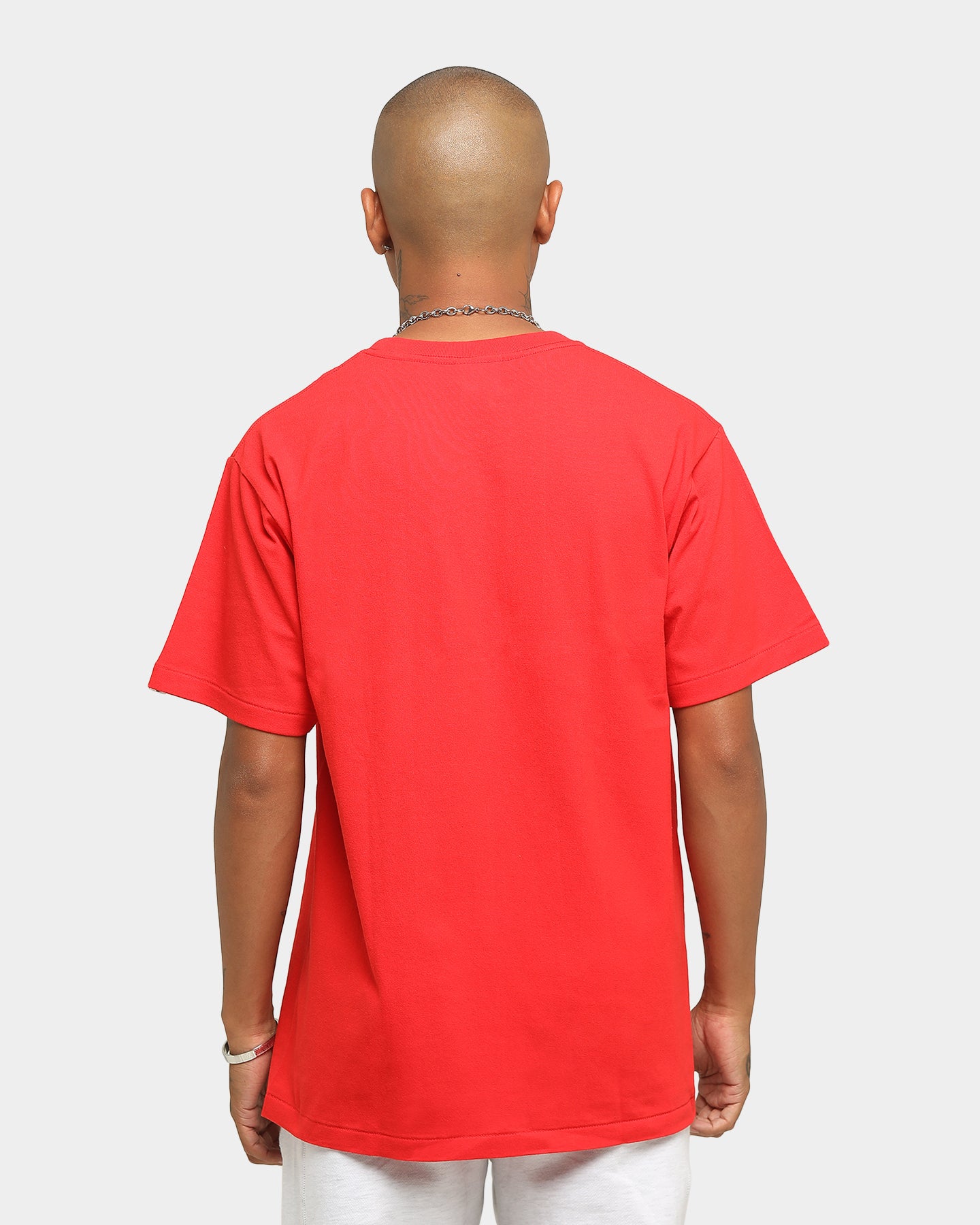 BAPE Men's Ape Head Logo Short Sleeve T-Shirt - Red Cotton Streetwear Tee for Casual Wear & Urban Fashion