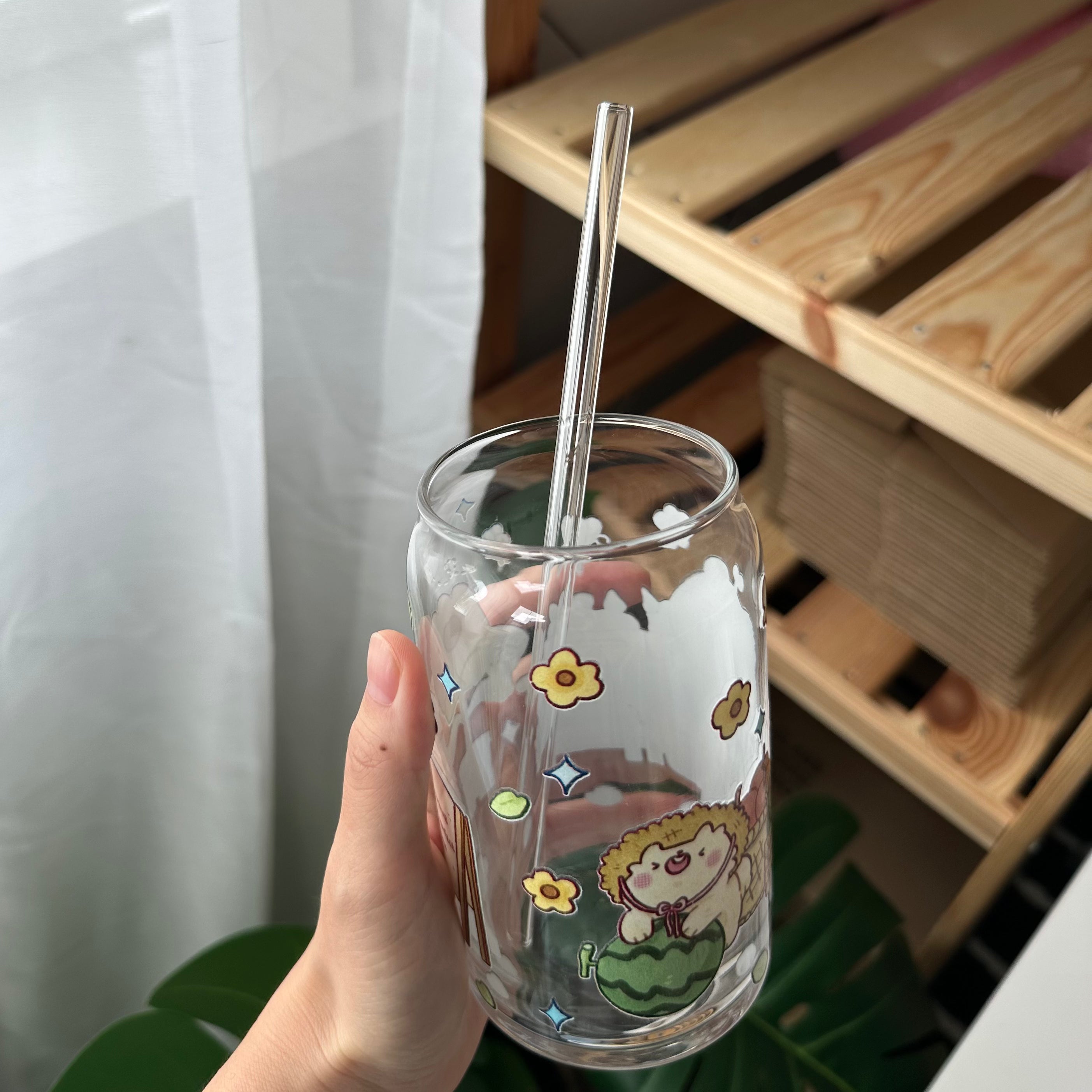 Eco-Friendly Clear Glass Straws – Reusable, BPA-Free, Sustainable Drinking Straws for Smoothies, Iced Coffee, and Cocktails at Home or Parties