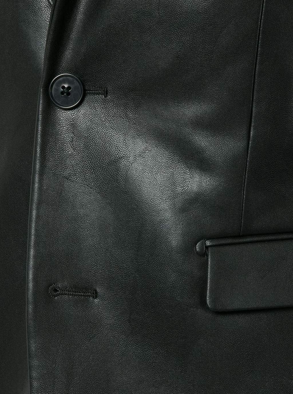 Men's Black Real Lambskin Leather Jacket Blazer Coat - Slim Fit Casual & Formal Wear for Big & Tall - Perfect for Office, Date Night & Special Occasions