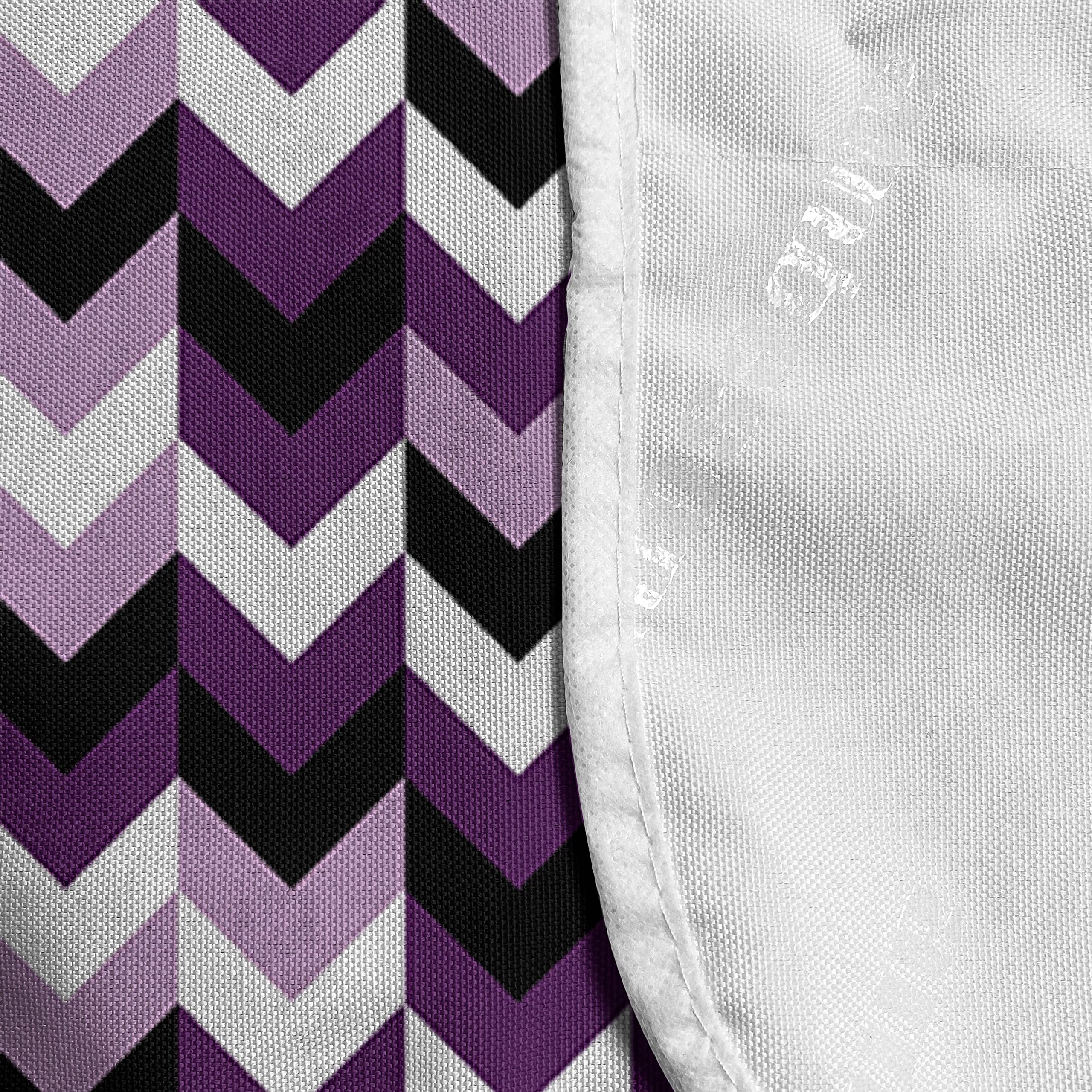 Ambesonne Chevron Microwave Cover - Waterproof Kitchen Organizer with Pockets, 36