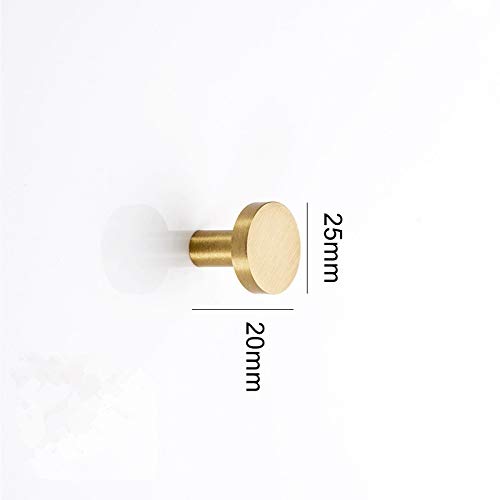 Modern Gold Decorative Wall Mounted Coat Hooks - Solid Brass Coat Rack & Towel Hangers - Bathroom & Kitchen Organizer for Hats, Keys & Accessories (4-Pack, 25x20mm) - Perfect for Entryway, Mudroom, Bedroom & Closet Organization