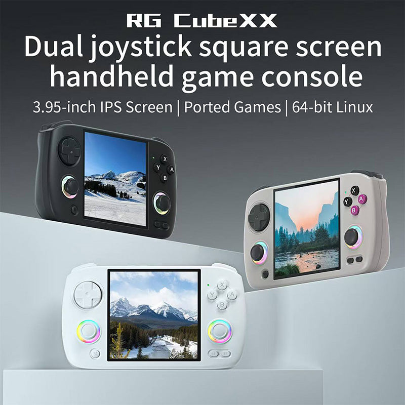 ANBERNIC RG CubeXX Linux Handheld Game Console - Portable Retro Gaming Device for Nintendo, PS1 & GBA Emulation | Perfect for Travel, Commuting & Home Entertainment