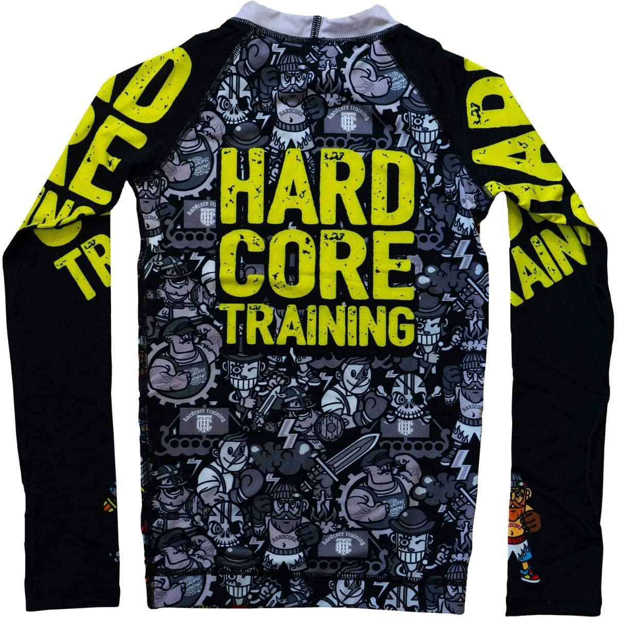 Kids Compression Rash Guard - No Gi BJJ Training, Fitness Workout, Running & Boxing Base Layer - Moisture Wicking & UV Protection for Active Children