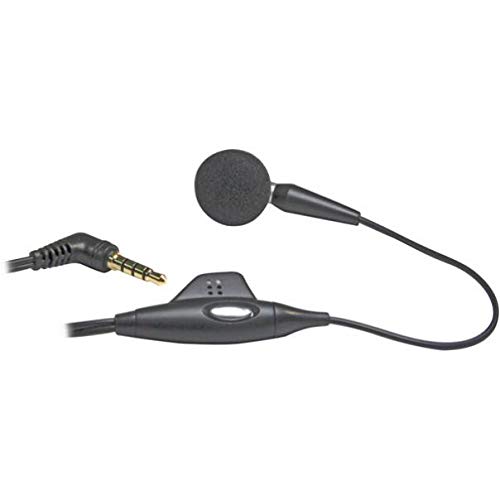 Single Earbud Wired Headset with 3.5mm Jack - Mono Earphone Compatible with Motorola One Zoom & Other Smartphones - Perfect for Calls, Gaming & Hands-Free Use