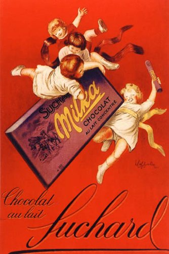 Vintage Milka Chocolate Poster Canvas Print - Retro Suchard Milk Chocolate Art for Girls Room Decor | Perfect for Bedroom, Nursery & Gift Ideas