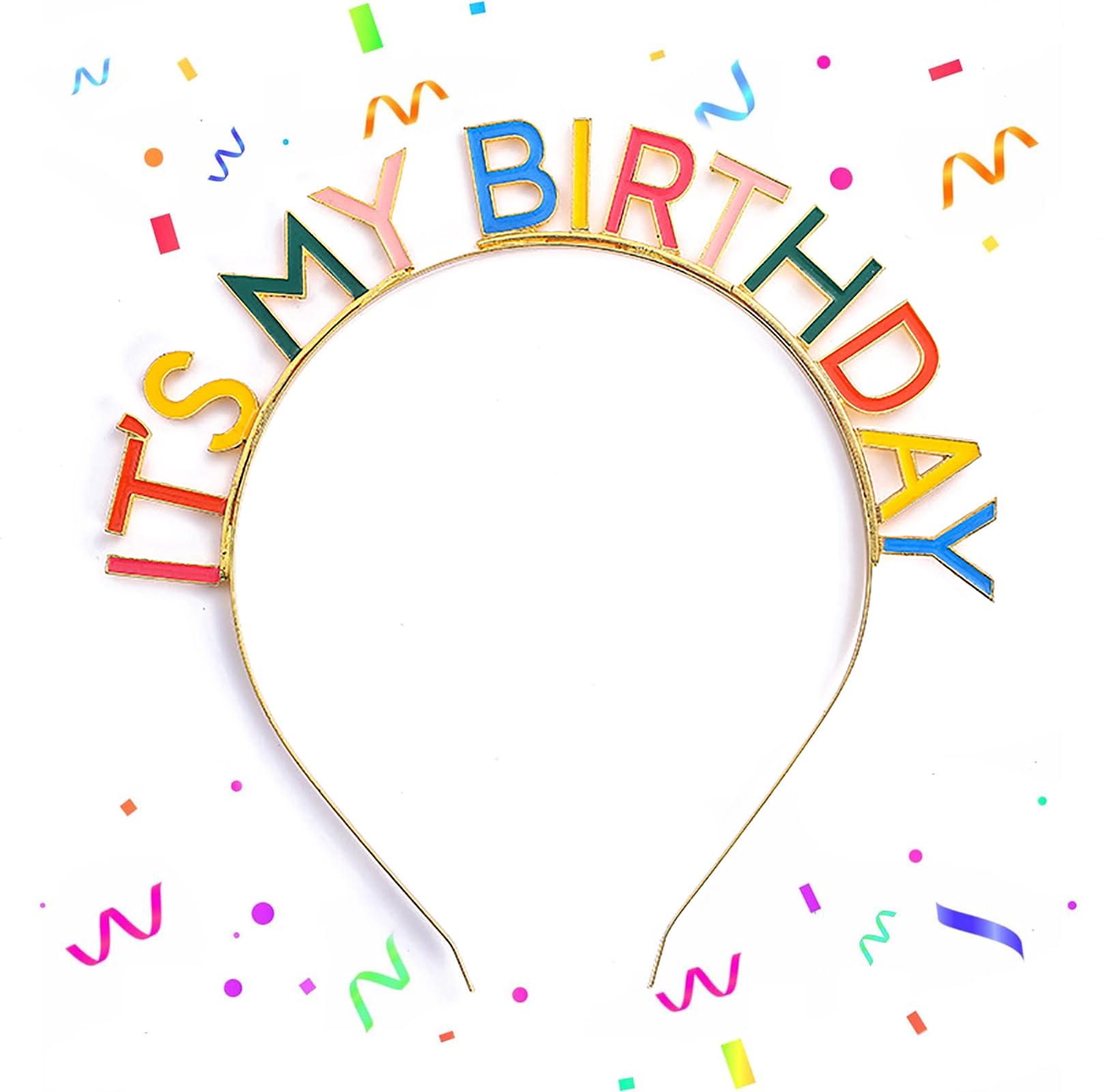 Birthday Crown Headband for Women & Girls - Sparkly Happy Birthday Party Accessory - Perfect for Birthday Celebrations, Photo Booths & Special Occasions
