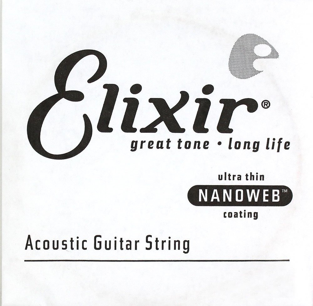 Elixir Acoustic Guitar Strings Phosphor Bronze with NANOWEB Coating - .012-.053 Light Gauge for Warm Tone & Longevity | Perfect for Folk, Country & Fingerstyle Playing