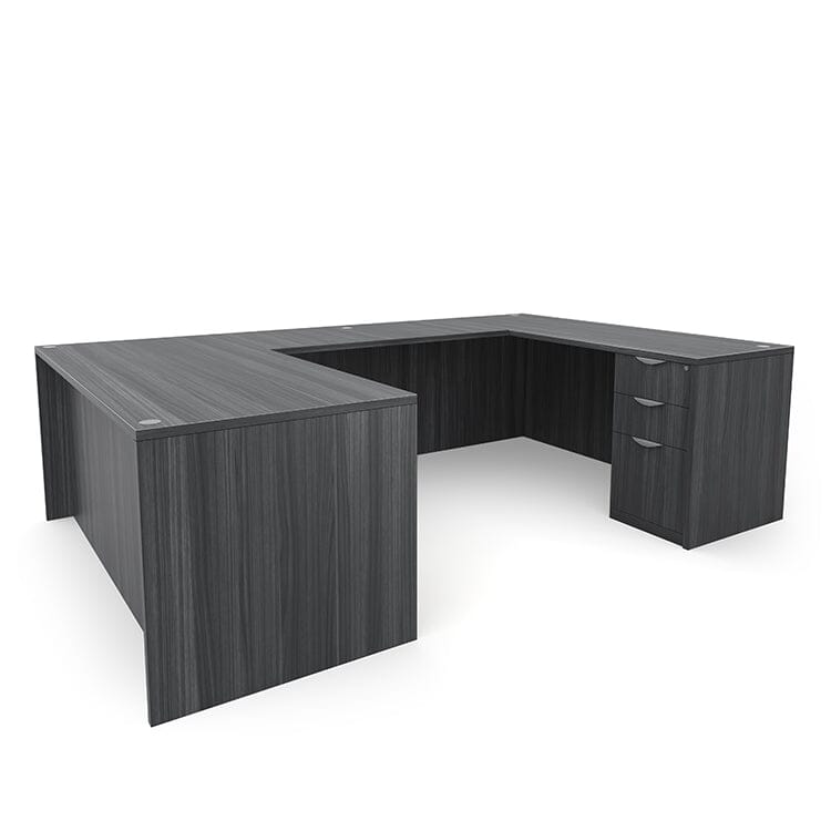 Refurbished U-Shaped Computer Desk for Home Office - Ergonomic Design with Ample Workspace for Laptops, Monitors & Office Supplies | Perfect for Small Spaces, Gaming & Remote Work