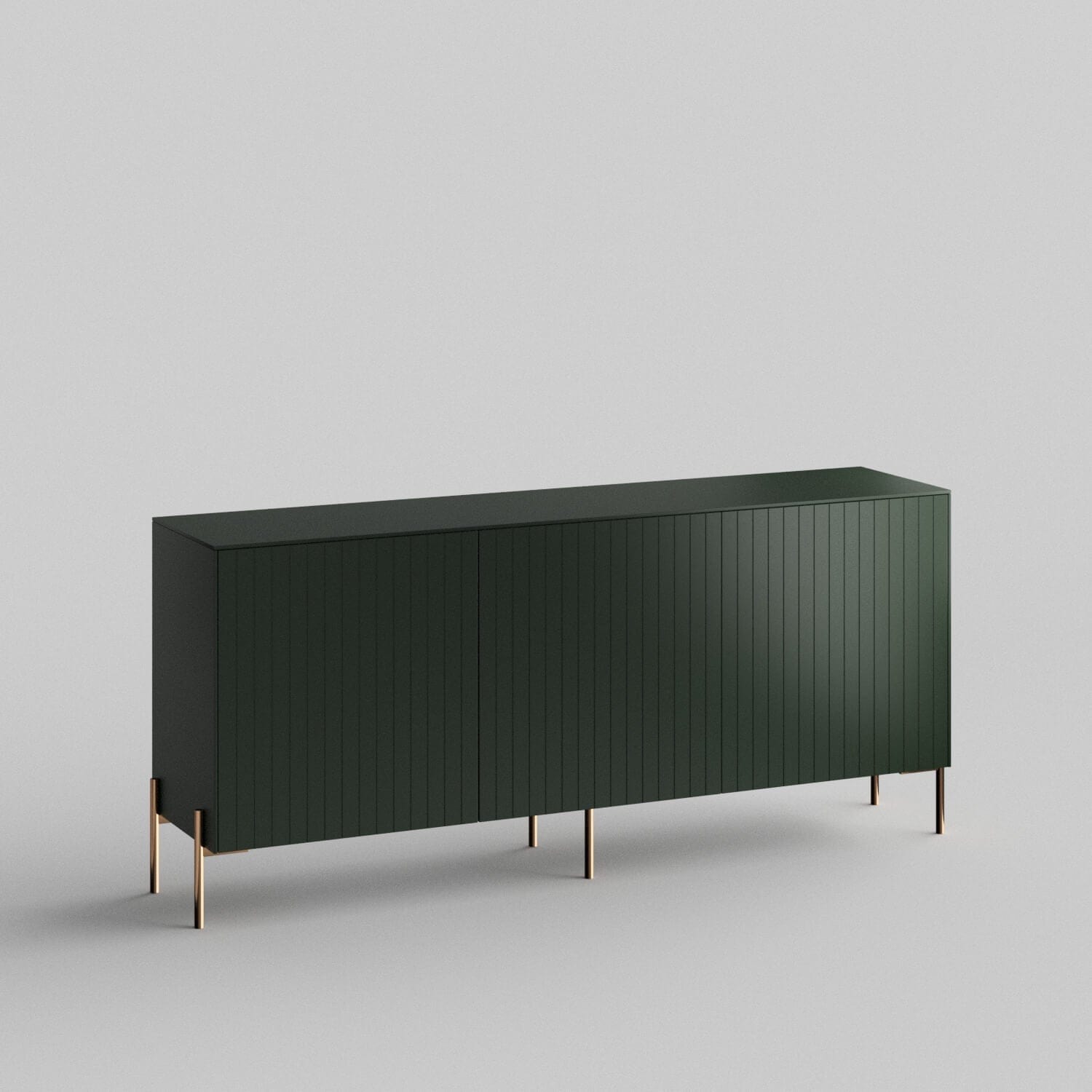 Besta 3-Door Cabinet Full Kit with Batten - Modern Storage Solution for Living Room, Bedroom, and Home Office Organization
