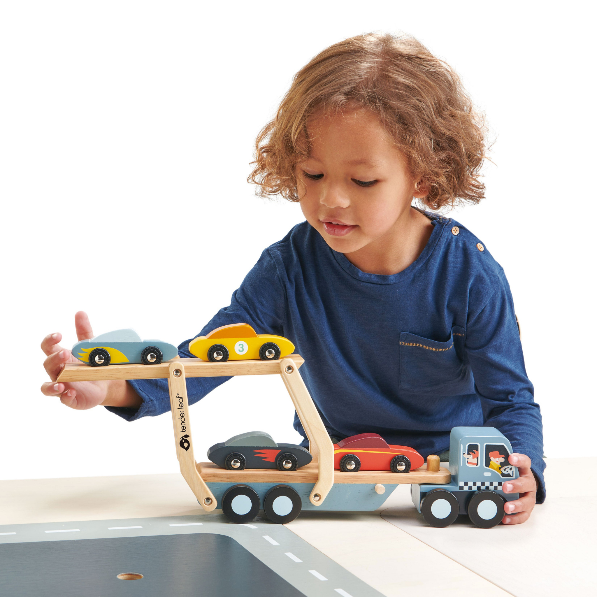 Best Car Transporter Toy for Kids - Durable Die-Cast Vehicle Carrier with 6 Toy Cars - Perfect for Playtime, Travel & Gift Ideas