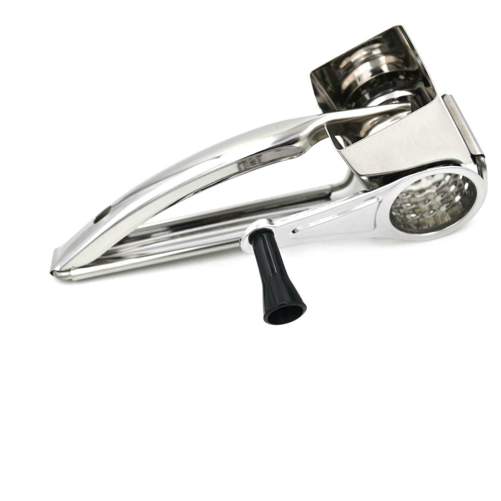 Europder Stainless Steel Rotary Cheese Grater - Vegetable Slicer & Shredder for Kitchen - Durable Kitchen Gadget & Essential Tool - Perfect for Salads, Pasta, Pizza & Meal Prep