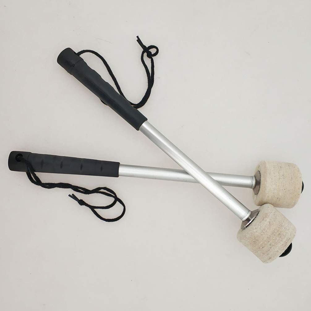 Professional Timpani Mallets with Felt Head & Stainless Steel Handle - Drum Mallet for Percussion Instruments | Perfect for Orchestras, Drum Kits & Music Classrooms
