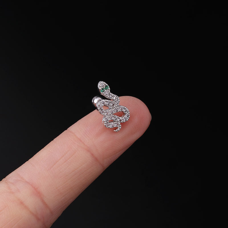 20G Rose Gold Insect Cartilage Stud Earrings for Helix & Daith Piercing - Perfect for Everyday Wear & Unique Style