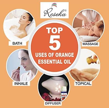 Roseka 100% Pure & Natural Essential Oil Set - Orange, Lemon & Olive Oil Combo (100ml + 10ml + 10ml) | Undiluted Aromatherapy Kit for Diffusers, Massage & Home Relaxation