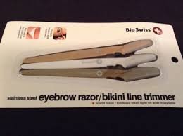 BioSwiss Eyebrow Razor & Bikini Line Trimmer - 3 Pack Precision Grooming Set for Women - Perfect for Eyebrow Shaping, Facial Hair Removal & Bikini Line Grooming at Home or Travel