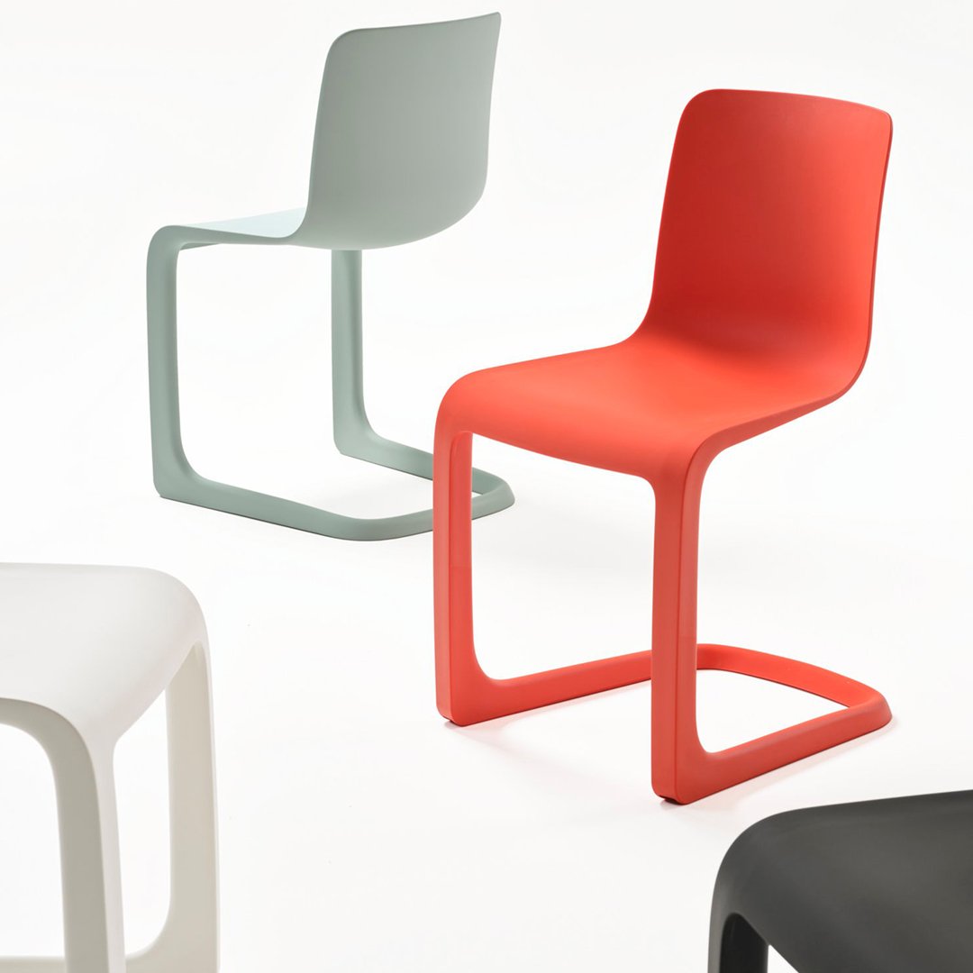 Vitra Evo C Chair by Jasper Morrison - Modern Ergonomic Dining Chair for Home & Office Use