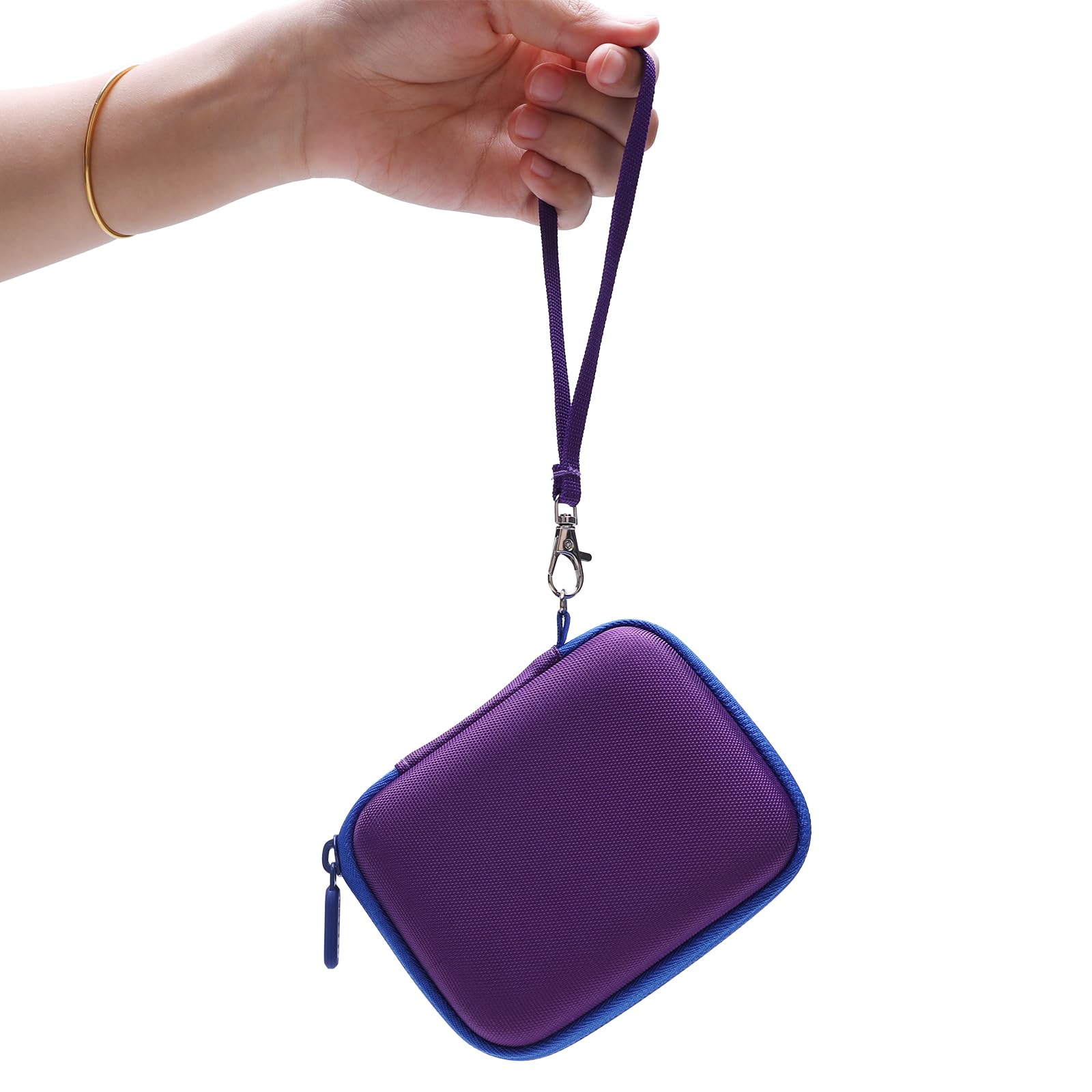 LTGEM Protective Case for JBL Go 4, Go 3 & Go 3 Eco - Waterproof Cover for Ultra-Portable Bluetooth Speakers (Purple) - Perfect for Beach, Pool, Outdoor Adventures & Travel